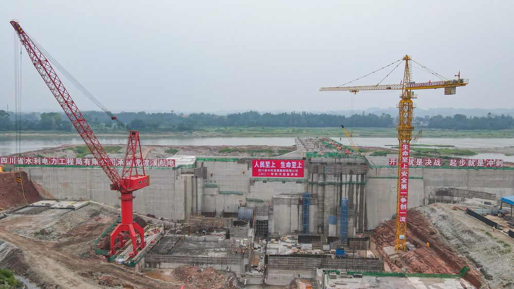 岷江虎渡溪航電樞紐工程