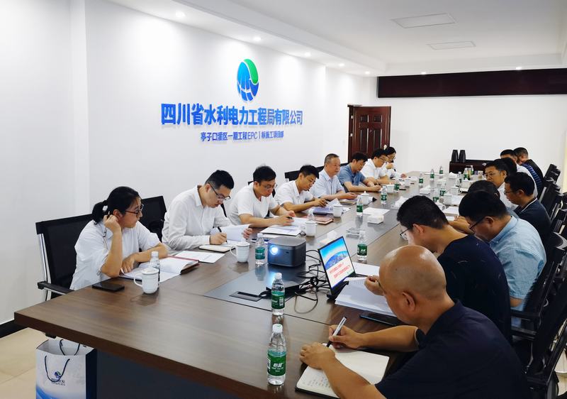 集團總工程師黃永沾一行蒞臨亭子口一期EPC第Ⅰ標工程調(diào)研檢查工作